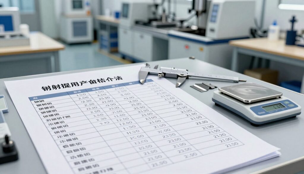 tabela cenowa materiałów do produkcji form wtryskowych