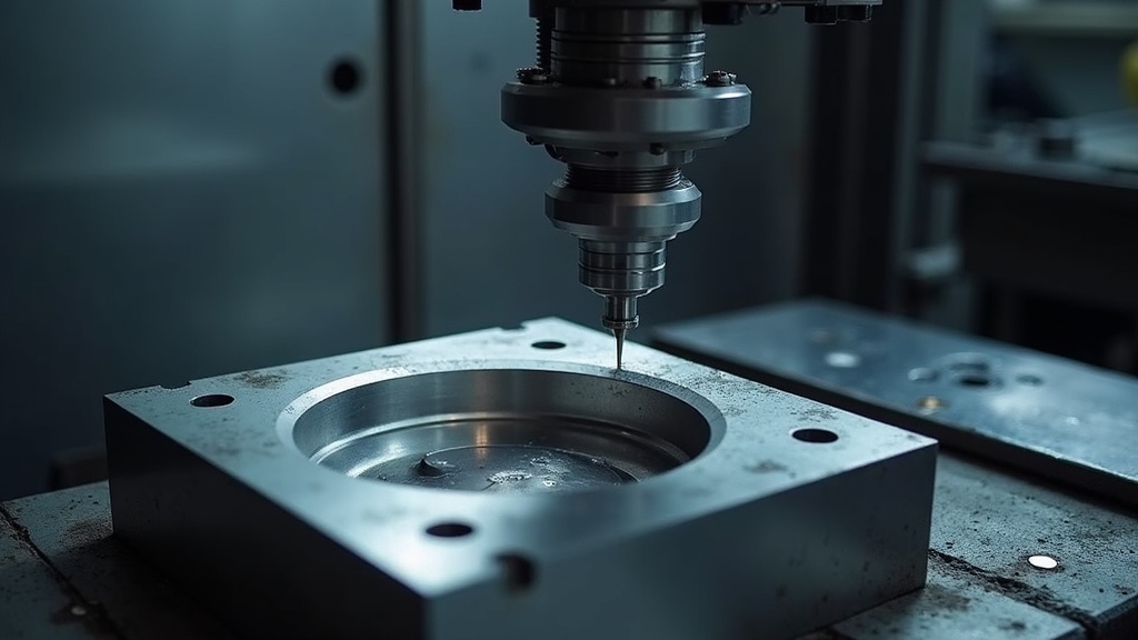 Precyzyjne frezowanie CNC gniazda formy wtryskowej w zakładzie Jean Pierre