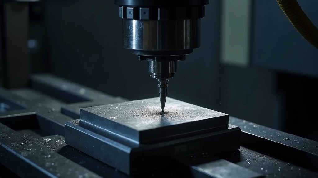 Frezowanie CNC bloku stalowego formy wtryskowej — precyzyjna obróbka